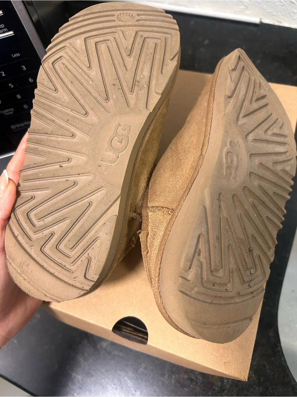 UGG Men's Slip-On Loafers in Chestnut Brown Suede perfect for this season